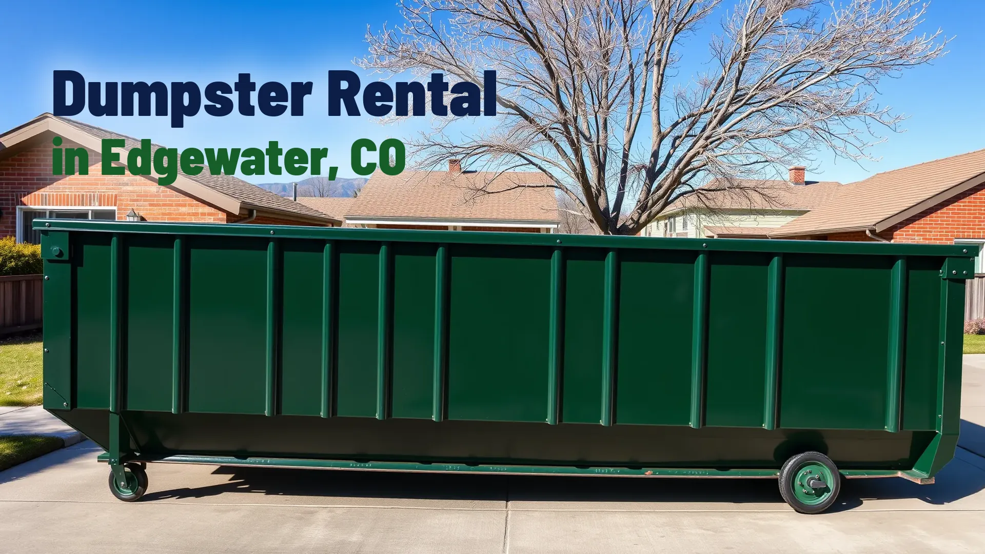 Roll-off dumpster rental in Edgewater, Colorado