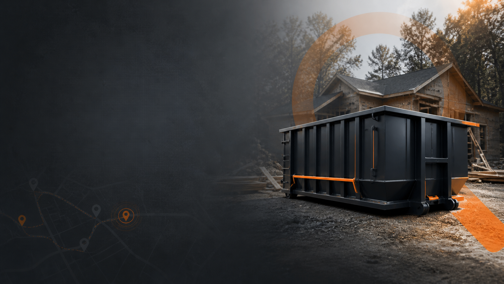 Roll-off dumpster rental for residential and construction projects in Wyoming